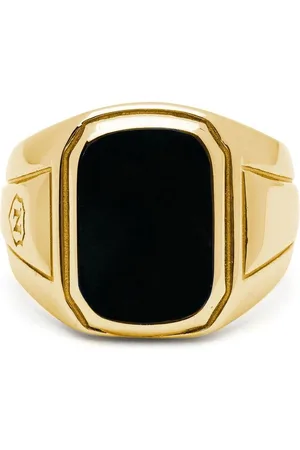 Nialaya Anello a sigillo placcato