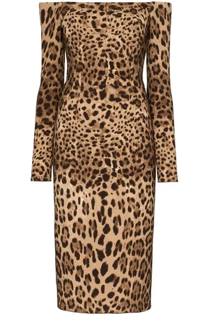 Dolce & Gabbana Abito midi con spalle scoperte