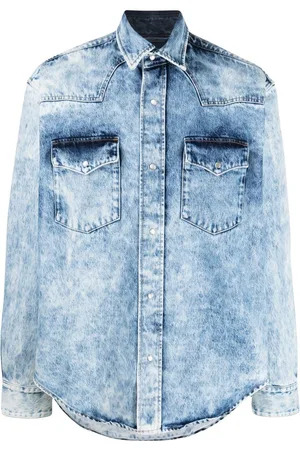 VTMNTS Camicia denim con lavaggio acido