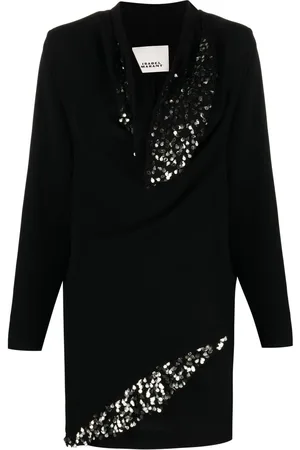 Isabel Marant Abito a maniche lunghe Lazeli con paillettes