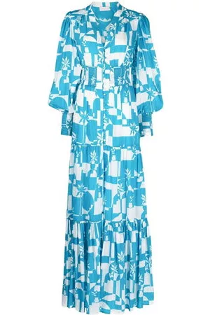 Rebecca Vallance Donna Vestiti lunghi - Abito lungo Ibiza - Blu