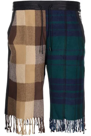 Marine Serre Bemuda con stampa tartan