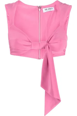 The Attico Top crop con dettaglio a nodo