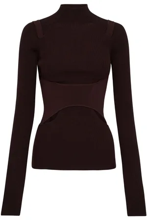 DION LEE Maglione Interlink Skivvy con dettaglio cut-out