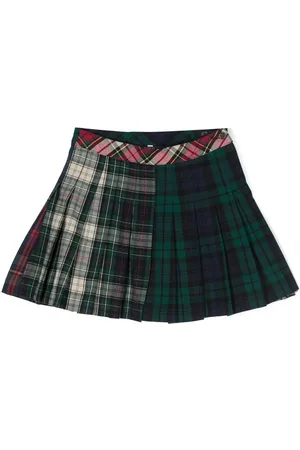 Ralph Lauren Gonna plissettata tartan