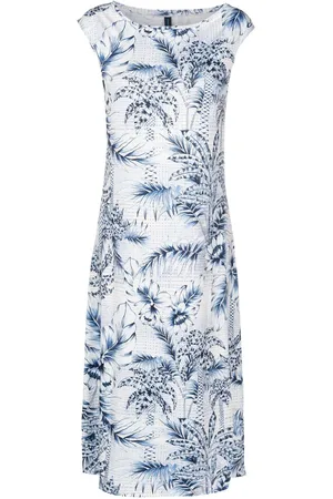 Lygia & Nanny Abito midi con stampa Palm Tree
