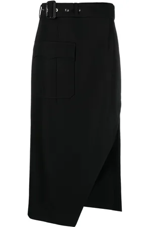 Alexander McQueen Gonna midi con cintura