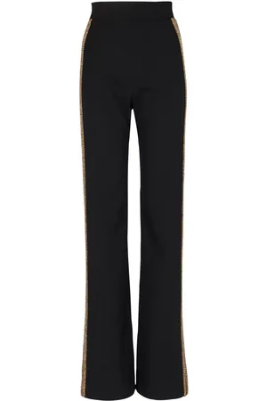 Balmain Pantaloni a gamba ampia con paillettes