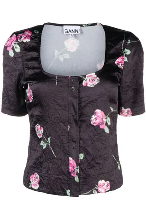 Ganni Blusa a fiori