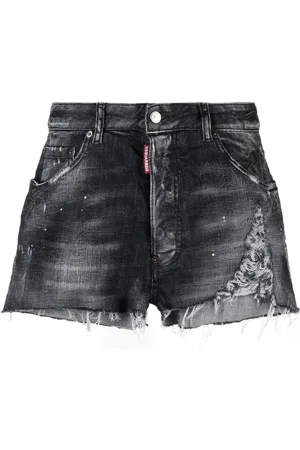 Dsquared2 Shorts denim con effetto vissuto
