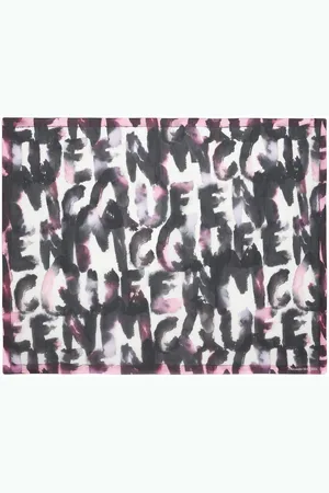 Alexander McQueen Foulard con stampa grafica