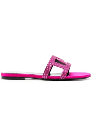 VERSACE Sandali Greca Maze con suola piatta