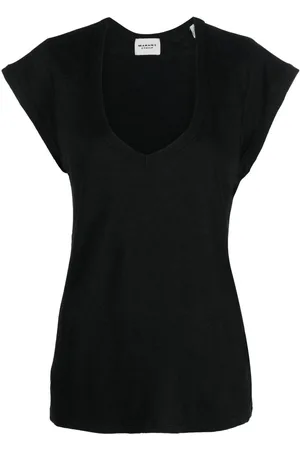 Marant Etoile Top Zankou in lino a maniche corte