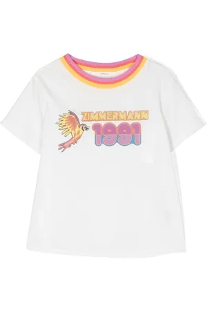 ZIMMERMANN T-shirt con colletto a contrasto
