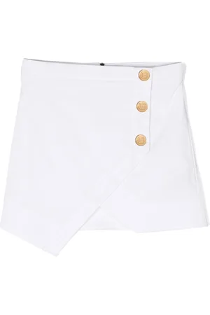 Balmain Gonna a portafoglio con bottoni