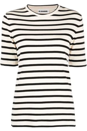 Jil Sander T-shirt in cotone a righe