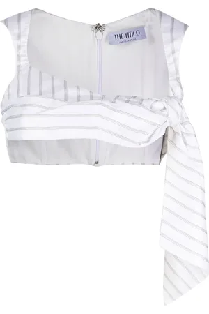 The Attico Top crop con dettaglio a nodo