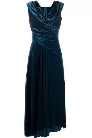 TALBOT RUNHOF Abito midi in velluto - Blu