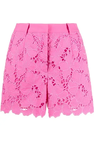 Self-Portrait Shorts con orlo a smerlo