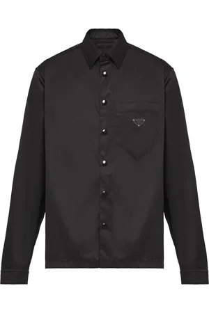 Prada Camicia Re-Nylon con logo