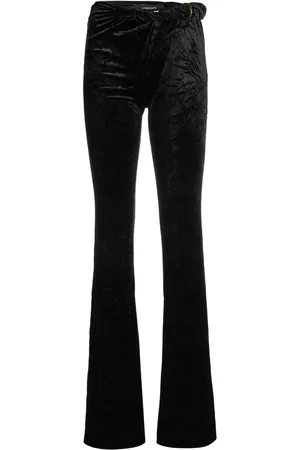 VERSACE Pantaloni svasati in velluto