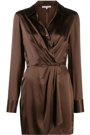 Reformation Donna Vestiti maniche lunghe - Abito a maniche lunghe Alaine - Marrone