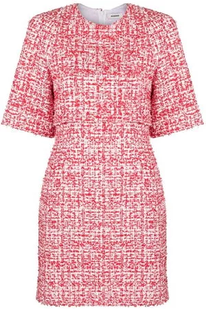 Sandro Donna Vestiti sexy - Abito corto in tweed - Rosso