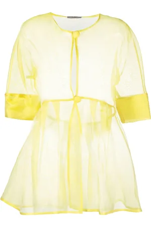 FELY CAMPO Giacca semi trasparente con peplum