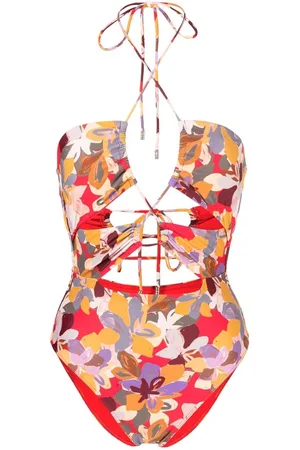 Rebecca Vallance Costume intero Santiago con stampa astratta