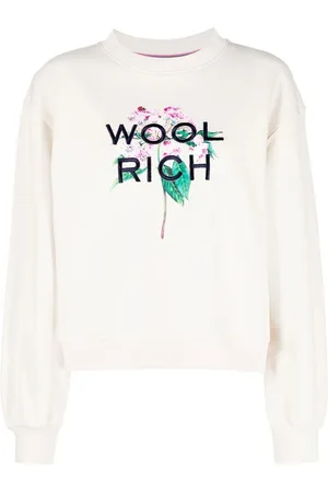 Woolrich Felpa a fiori con ricamo