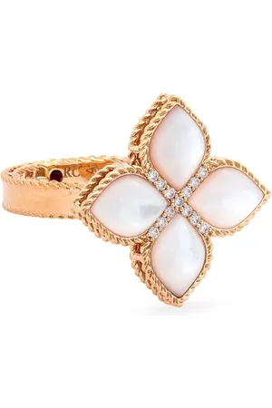 Roberto Coin Anello Princess Flower in oro 18kt con madreperla