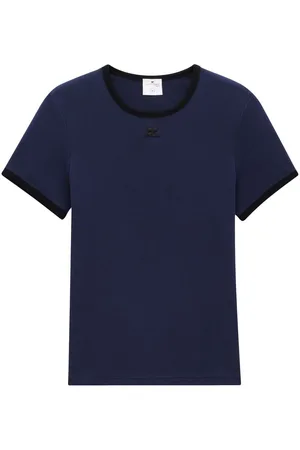 Courrèges T-shirt con dettagli a contrasto