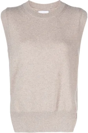 Barrie Maglione Iconic smanicato in cashmere
