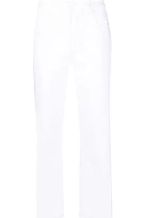 L'Agence Donna Jeans straight - Jeans dritti crop - Bianco