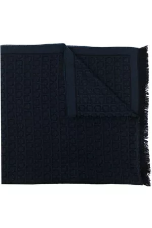 Salvatore Ferragamo Uomo Sciarpe - Sciarpa con monogramma - Blu