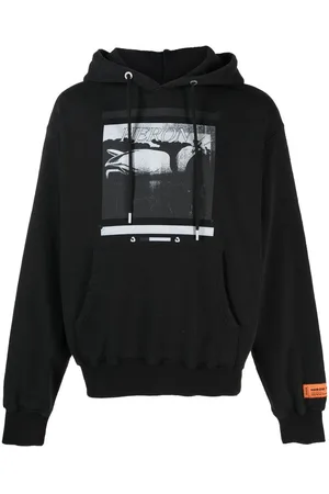 Heron Preston Felpa Heron con stampa grafica