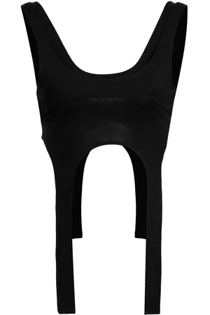 HELIOT EMIL Canotta crop con scollo a U