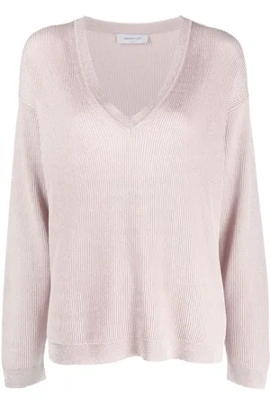 Fabiana Filippi Maglione con glitter e scollo a V