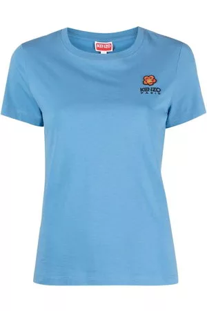 Kenzo Donna T-shirt - T-shirt con ricamo - Blu
