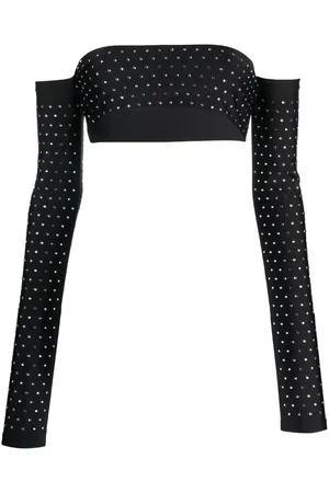 The Andamane Top crop con strass
