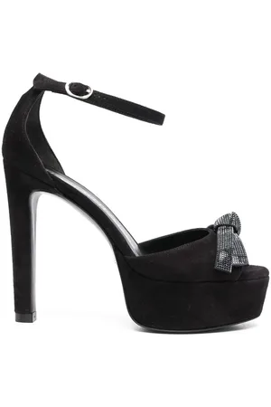 Stuart Weitzman Sandali Discoplatform con fiocco 130mm