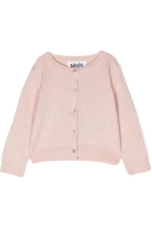 Molo Cardigan in cotone biologico a coste