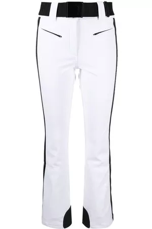 Goldbergh Donna Pantaloni sportivi - Pantaloni da sci Cher a righe - Bianco