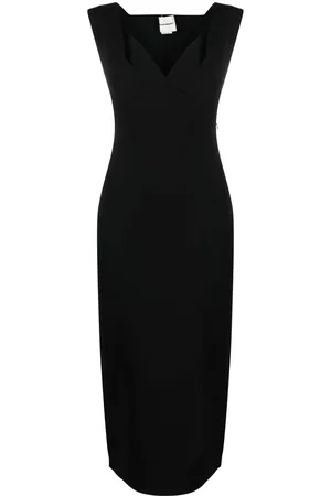 Roland Mouret Abito midi con scollo a cuore