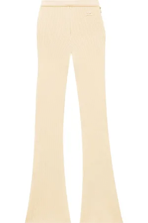 Courrèges Pantaloni Reediton svasati a coste