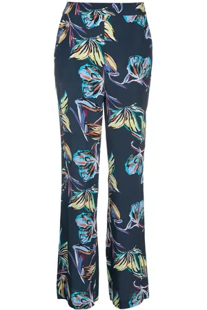 Diane von Furstenberg Pantaloni dritti con stampa farfalle