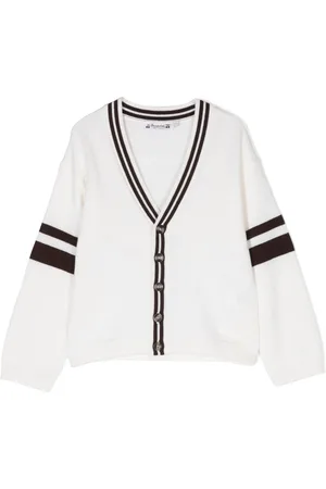 BONPOINT Cardigan Corbin con bordo a righe