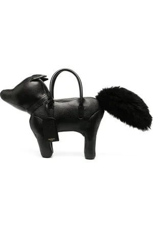 Thom Browne FOX BAG IN PEBBLE GRAIN LEATHER