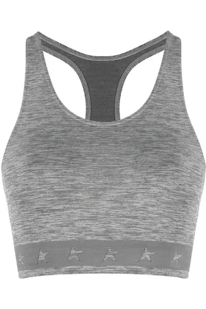 Golden Goose Top corto con banda logo