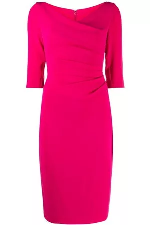 TALBOT RUNHOF Donna Abiti da sera - Abito aderente con ruches - Rosa